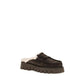 Brown Calf Leather Bos Taurus Mules