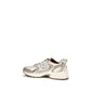 Silver Fabric Athletic Sneakers
