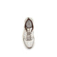 Silver Fabric Athletic Sneakers