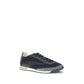 Blue Suede Leather Athletic Sneakers