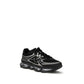Black Fabric Athletic Sneakers