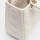 White Lamb Leather Handbag