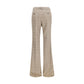 Beige Wool Oves Aries Flared Pants