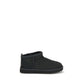 Black Suede Leather Ankle Boots
