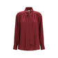 Bordeaux Silk Blouse