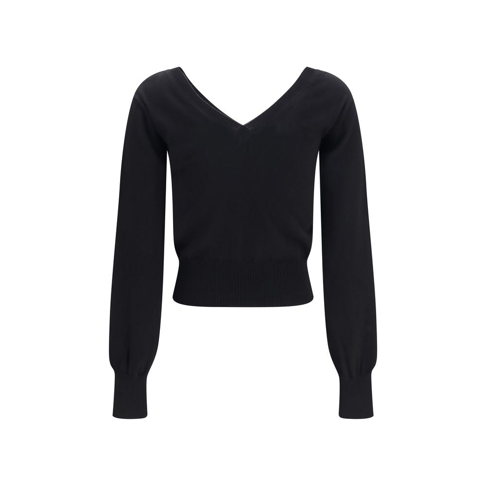 Black Cotton Sweatshirt