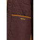 Bordeaux Polyester Full-Length Jacket