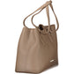 Brown Polyurethane Women's Bag