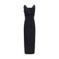 Black Viscose Casual Dress