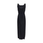 Black Viscose Casual Dress