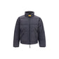 Gray Polyamide Full-Length Jacket