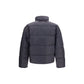 Gray Polyamide Full-Length Jacket