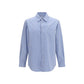 Blue Cotton Pattern Shirt