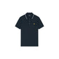 Blue Cotton Polo Shirt