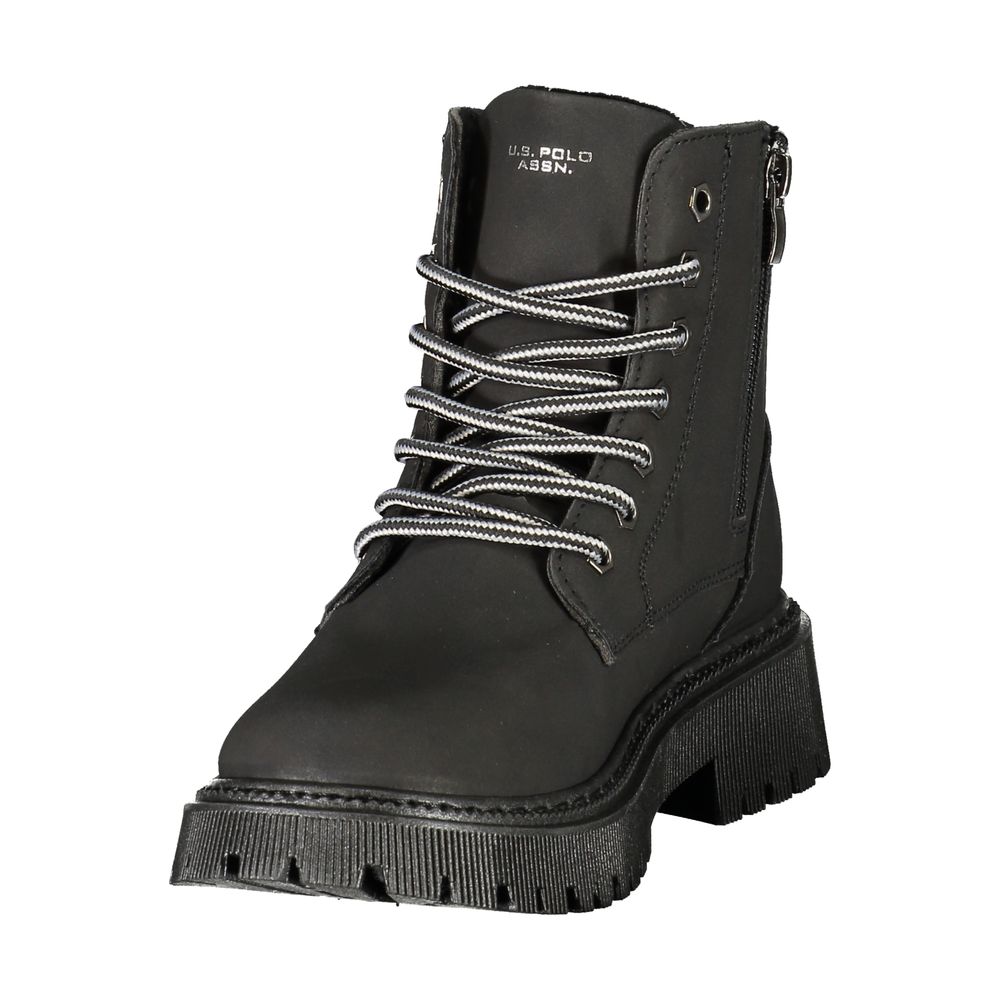 Black Polyurethane Women's Boot