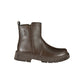 Brown Polyethylene Ankle Boots