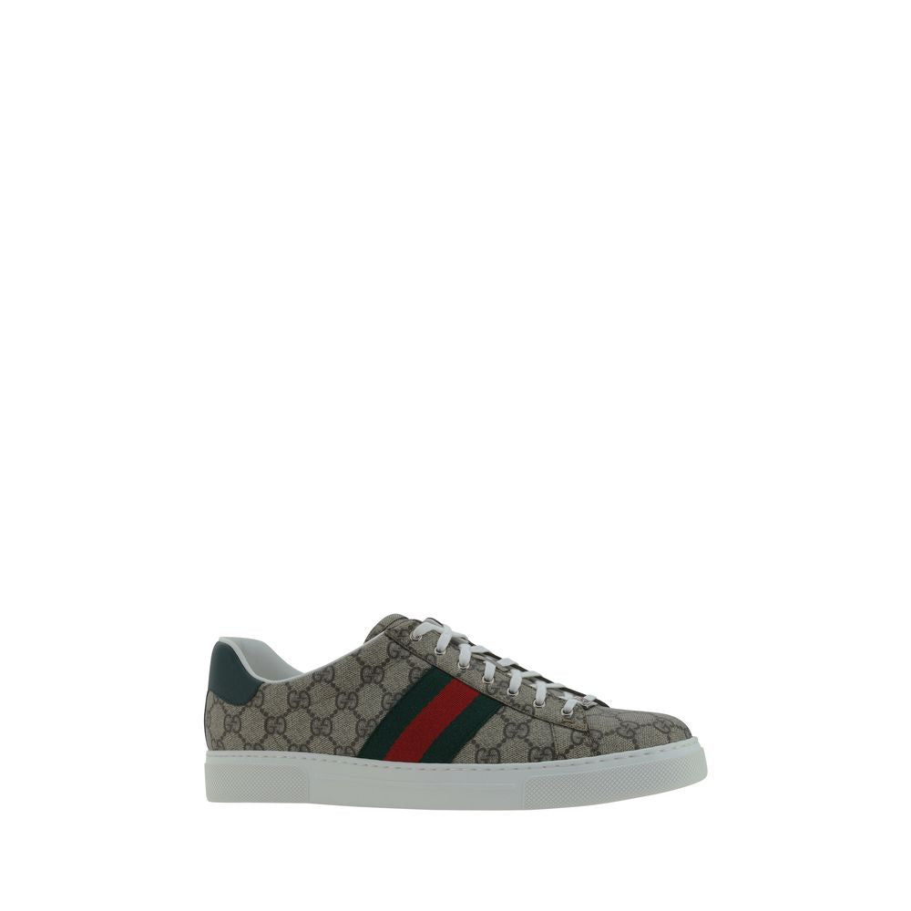 Beige Polyethylene Low Top Sneakers