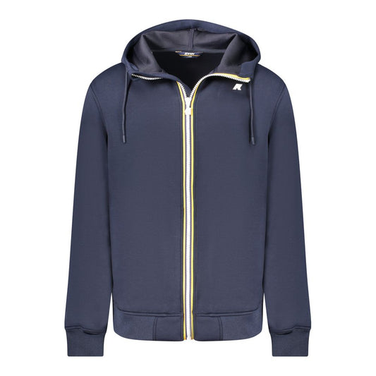 Blue Polyester Men Jacket