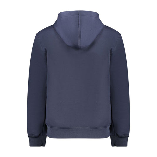 Blue Polyester Men Jacket