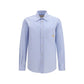 Blue Cotton Dress Shirt