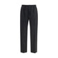 Black Cotton Chino Pants