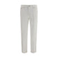 White Cotton Slim Fit Jeans