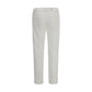 White Cotton Slim Fit Jeans