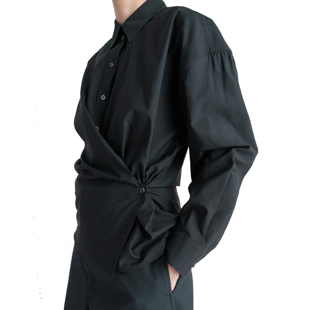 Black Polyamide Dress Shirt