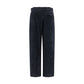 Black Viscose Casual Pants