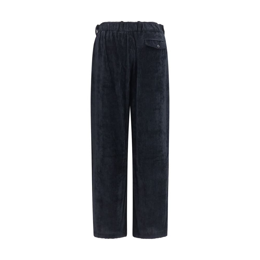 Black Viscose Casual Pants
