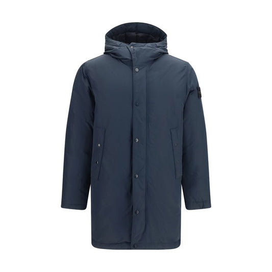 Blue Polyester Coat
