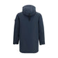 Blue Polyester Coat