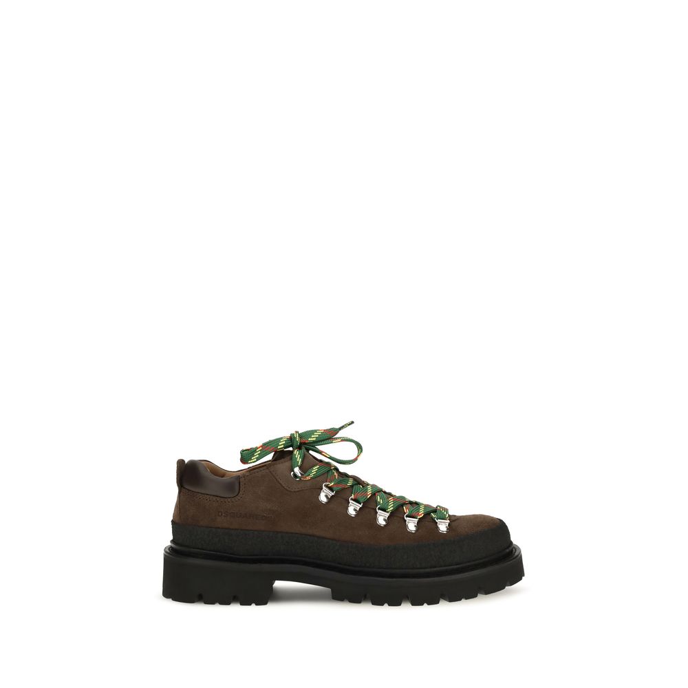 Brown Calf Leather Bos Taurus Lace-Up Boots