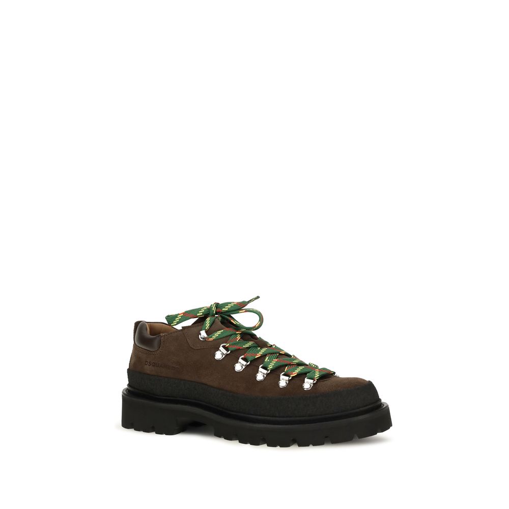 Brown Calf Leather Bos Taurus Lace-Up Boots