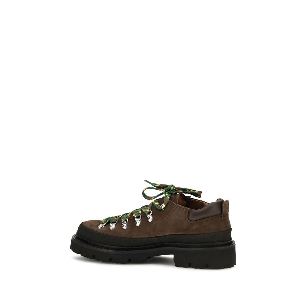 Brown Calf Leather Bos Taurus Lace-Up Boots