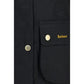 Black Cotton Full-Length Jacket