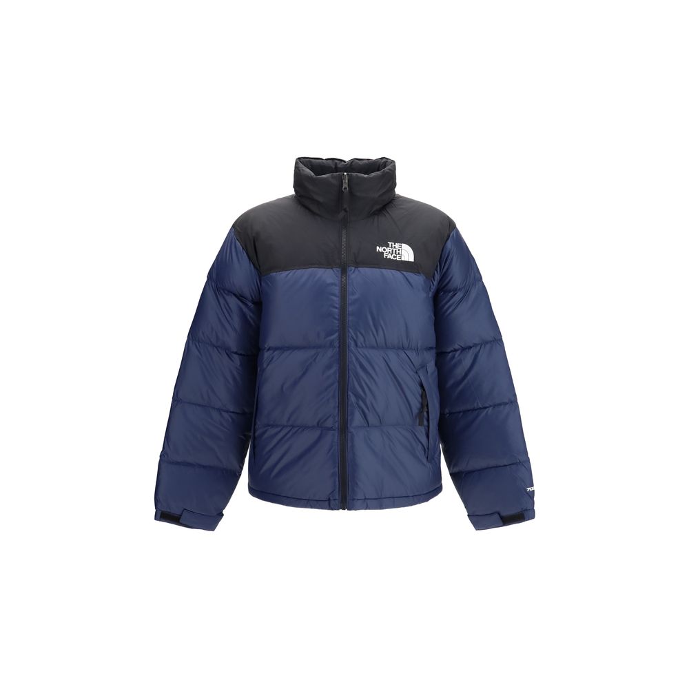 Blue Nylon Full-Length Jacket