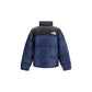 Blue Nylon Full-Length Jacket