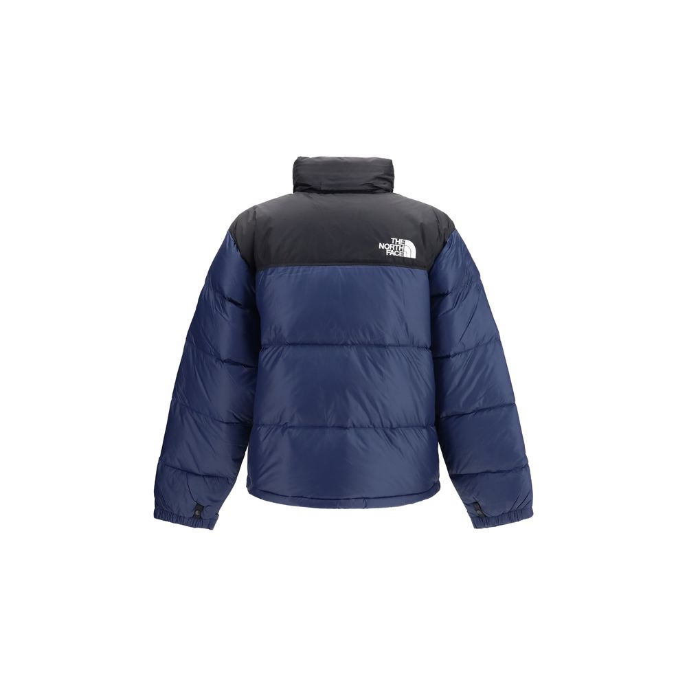 Blue Nylon Full-Length Jacket