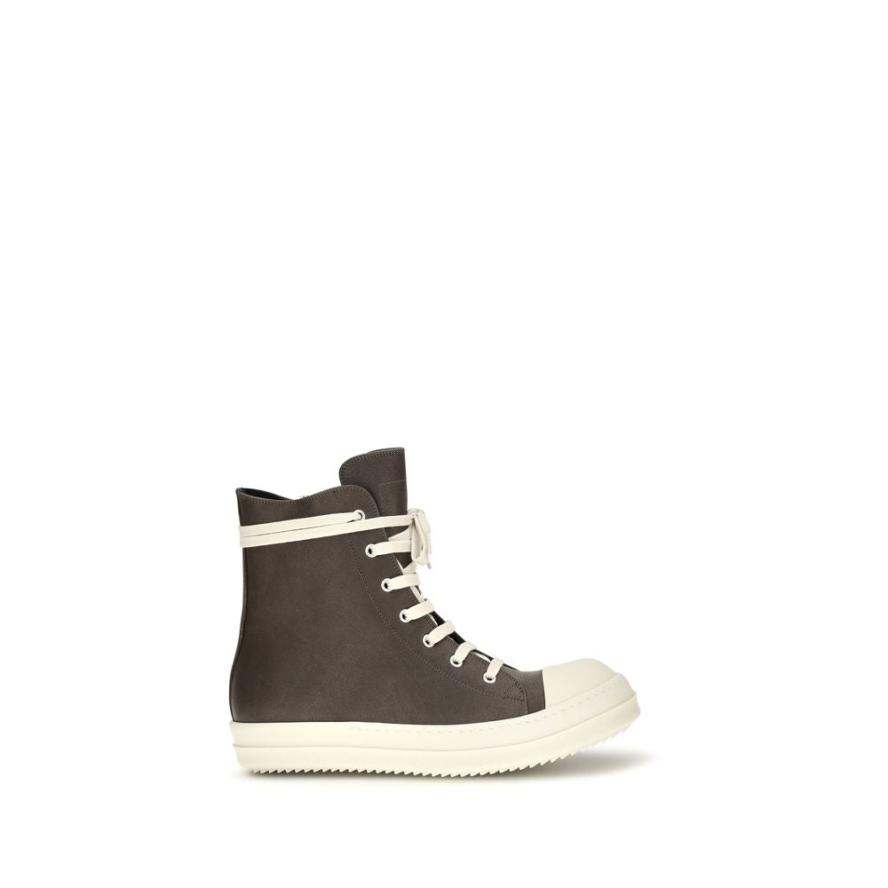 Brown Calf Leather Bos Taurus High Top Sneakers