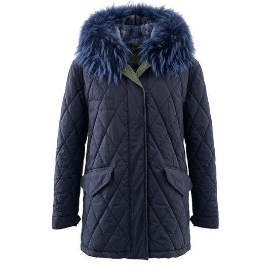 Blue Cotton Women's Jacket
