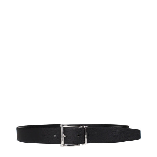 Black Leather Regular Belt