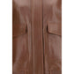 Brown Lamb Ovis Aries Leather Jacket
