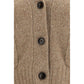 Beige Cashmere Cardigan