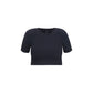 Black Polyamide T-Shirt
