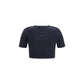 Black Polyamide T-Shirt