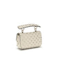 Beige Calf Leather Bos Taurus Handbag