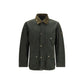 Bicolor Cotton Full-Length Jacket