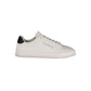 White Polyurethane Men Sneaker
