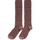 Dusty Pink Viscose Over The Calf Accessory Socks